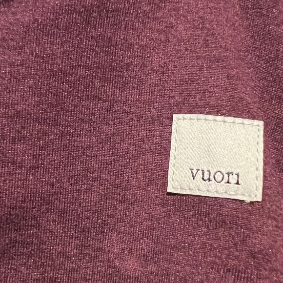 NEW Vuori Halo Essential Hoodie Women's DreamKnit Pullover Cerise Heather XS NWT - Picture 9 of 9